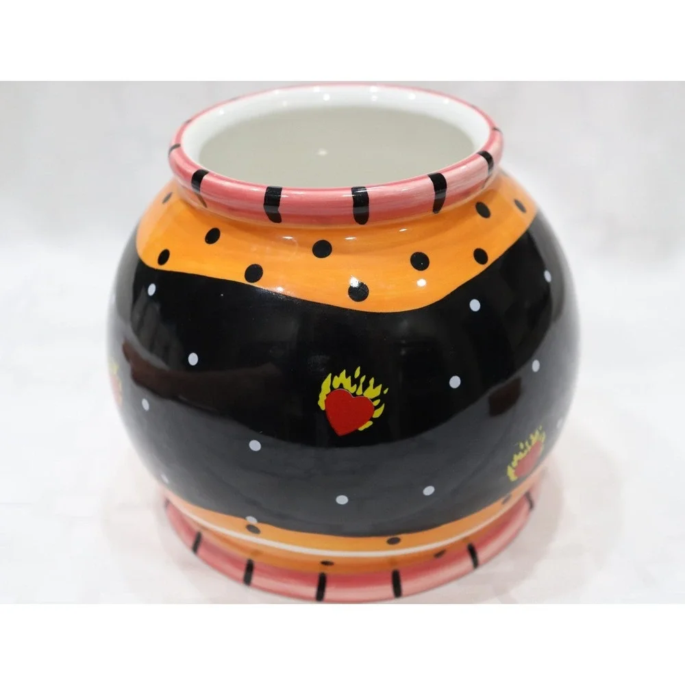 Bella Casa by Ganz Ceramic Harley Davidson Fund Jar Bank Cork Lid Item #6384 - Picture 7 of 13